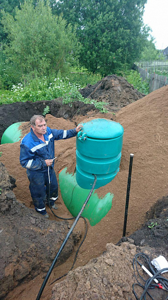 Монтаж газгольдера в Окуловке